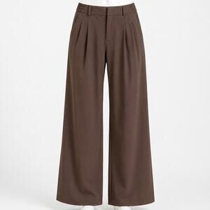 Old Navy SleekTech High Rise Wide Leg Pants Brown XS